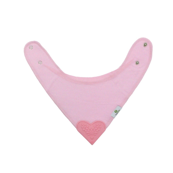 Solid Pinks Bandana Teething Bibs (4 Pack)