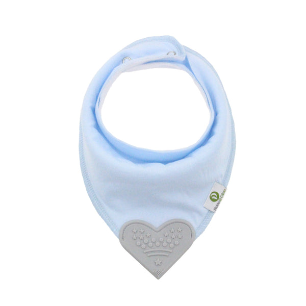 Solid Blues Bandana Teething Bibs (4 Pack)