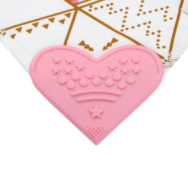 Pink Bandana Teething Bibs (4 Pack)