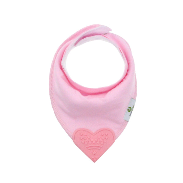 Solid Pinks Bandana Teething Bibs (4 Pack)