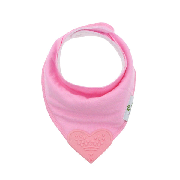 Solid Pinks Bandana Teething Bibs (4 Pack)