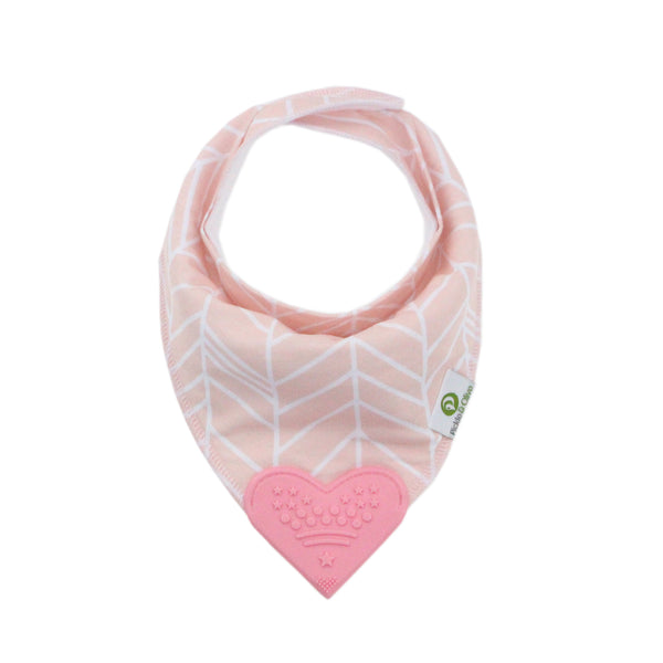 Pink Bandana Teething Bibs (4 Pack)