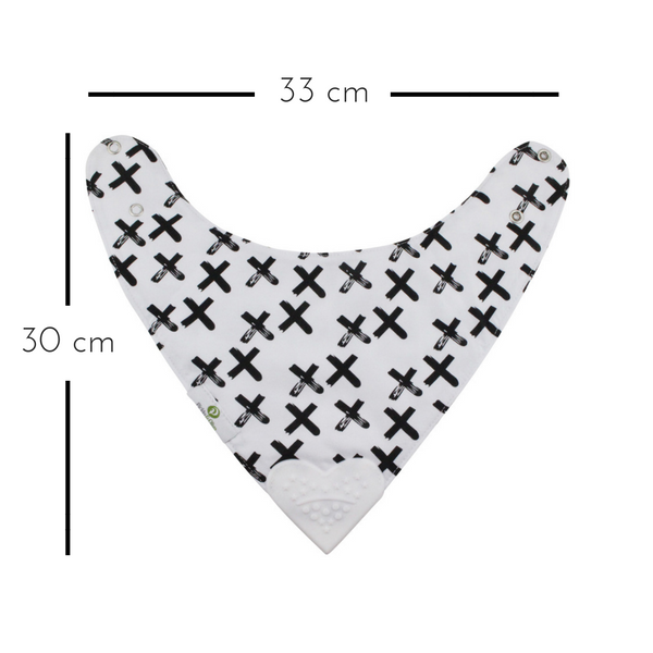 Reversible Teething Bibs in Monochrome (2 Pack)