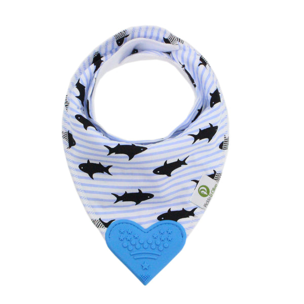Blue Sea Bandana Teething Bibs (4 Pack)