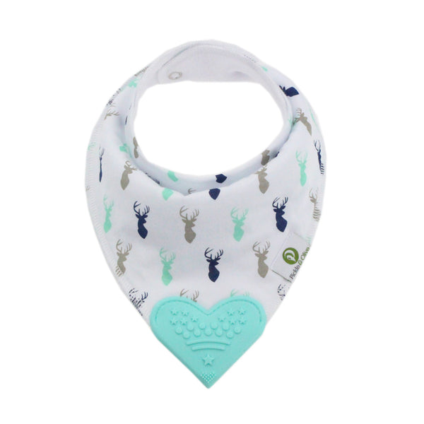 Blue Deer Bandana Teething Bibs (4 Pack)