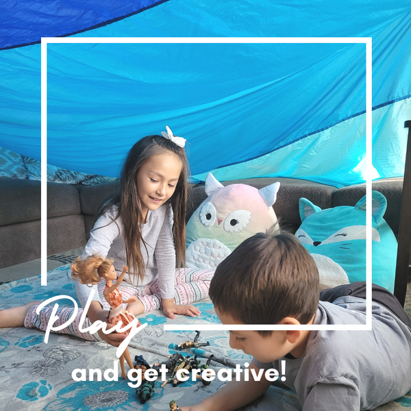 ez clipz Fort Building Kit - Large Lightweight Blanket and Clips to Attach to Furniture-Best Gift for Children