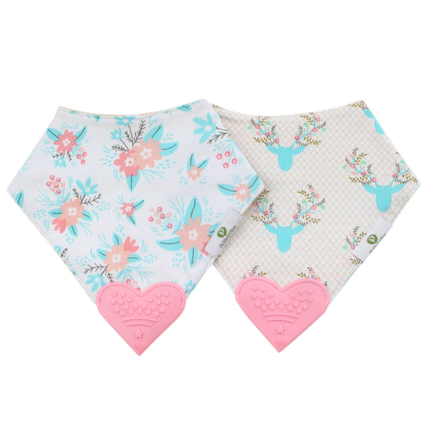 Reversible Teething Bibs in Boho (2 Pack)