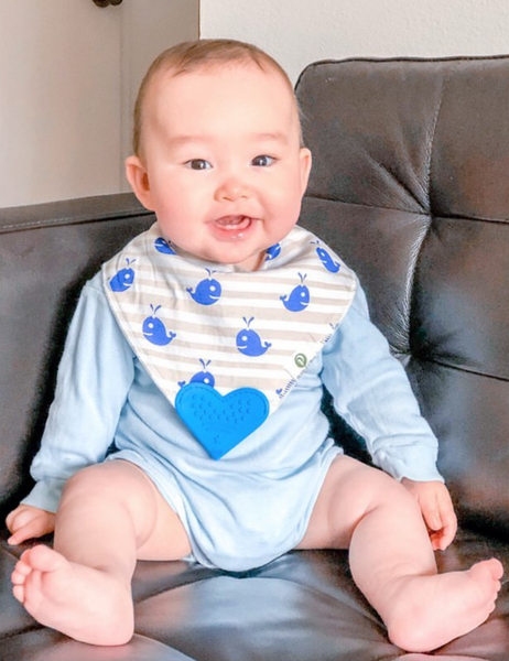 Blue Sea Bandana Teething Bibs (4 Pack)