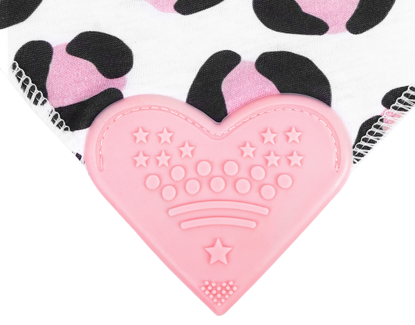 Leopard Bandana Teething Bibs (4 Pack) by Pickle & Olive