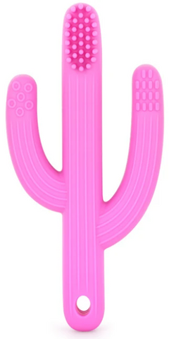 Cactus 2 in 1 Teether Toothbrush (Pink)